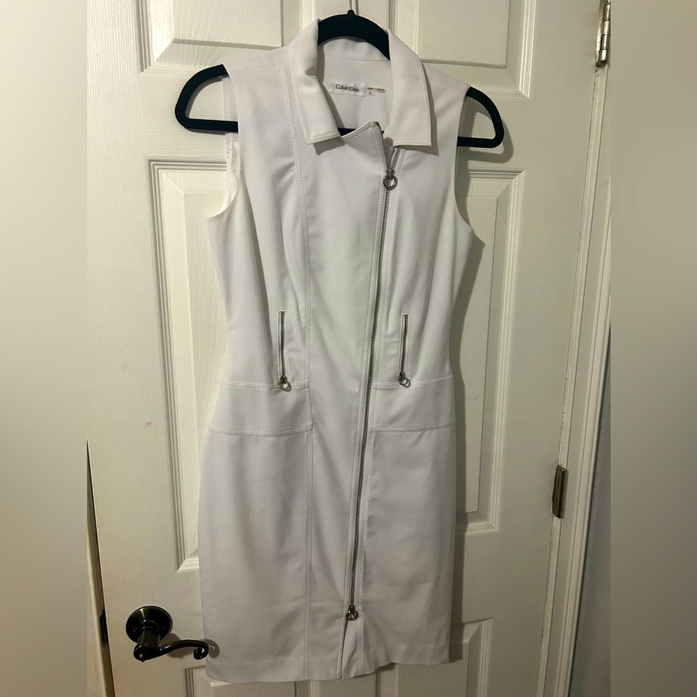 Calvin Klein Dress, color White, size 2